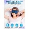 TOPOINT Uyku Kulaklıkları Bluetooth Uyku Maskesi - Lacivert
