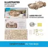 Ugears Mekanik Ahşap 3D Puzzle Araba Modeli