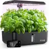 URUQ Topraksız Yetiştirme Sistemi - 12 Pods - Uzaktan Kumandalı - Siyah