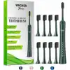 Wagner Stern Ultrasonik Beyazlatma 8 Fırça Başlıklı Diş Fırçası - Yeşil