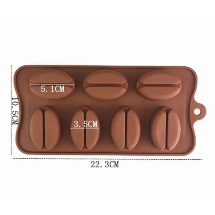 Kahve Çekirdeği Şekilli Silikon Kalıp