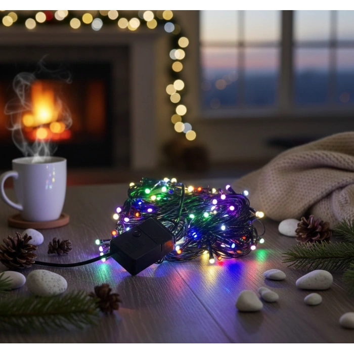 LED Damla Uçlu RGB Dekoratif Işık 10 Metre 100