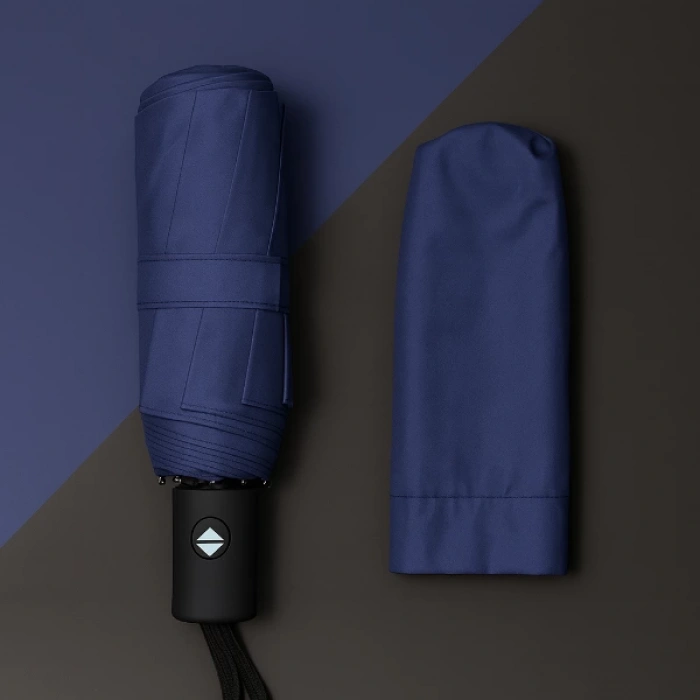 Mavi Kılıflı Otomatik Kompakt Şemsiye