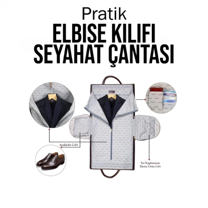 Pratik Elbise Kılıfı Seyahat Çantası