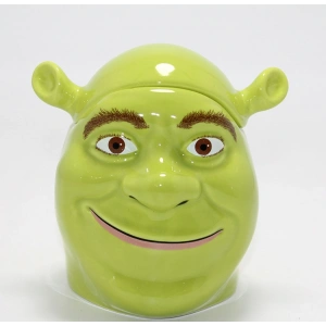 3D Shrek Tasarımı Porselen Kupa Bardak (Büyük Boy)