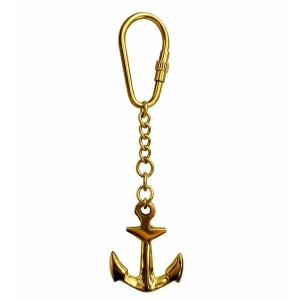 Denizci Temalı Pirinç Çapa Anahtarlık