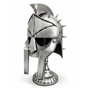 Spartalı Gladyatör Miğferi Biblosu - Metal - 45x20 cm Dekoratif Obje