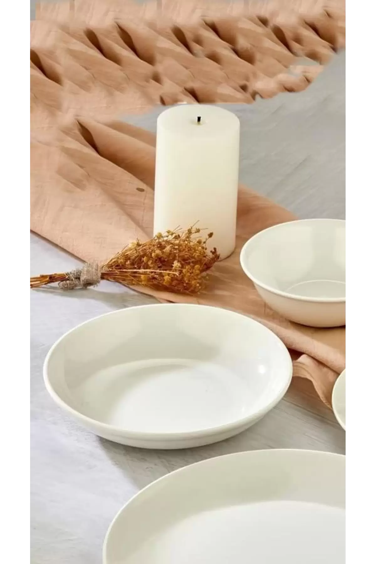 Cok 6lı Porselen 20cm Yemek Tabağı