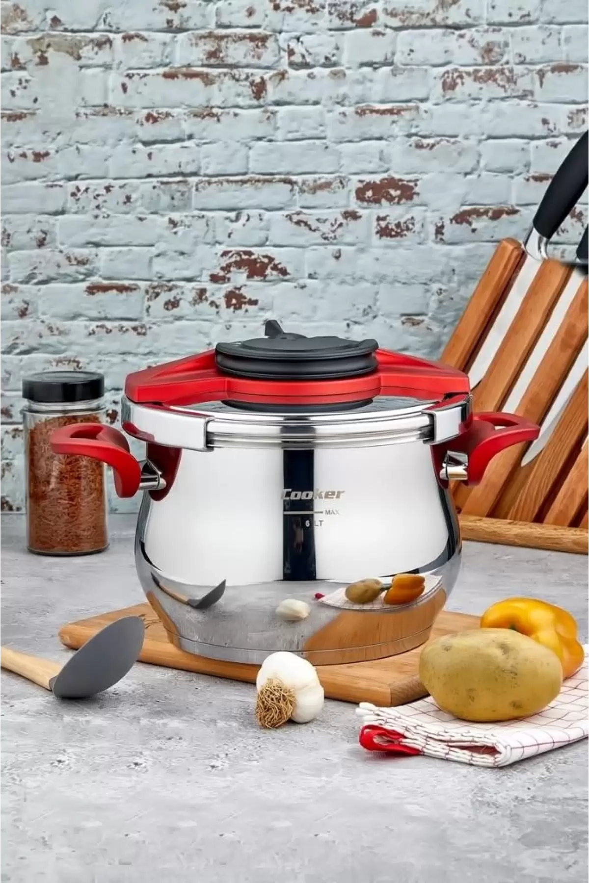 Cooker CKR2877 Klipso Kapak Düdüklü Tencere 6 Lt