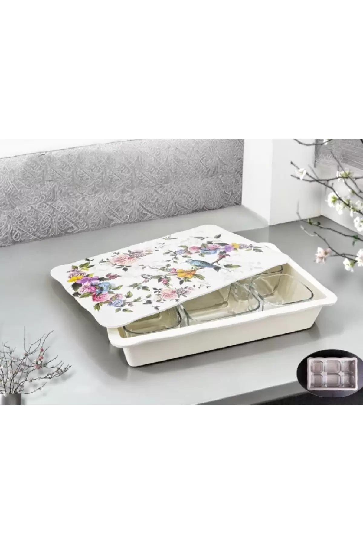 Gnl Flore Melamin 6lı Kahvaltılık