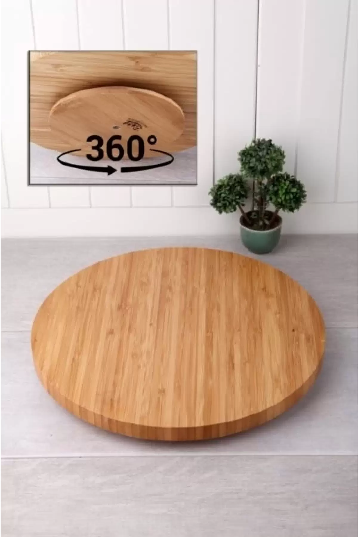 Balsa 3030DNR Bambu Dönerli Sunum Tabağı 30 Cm