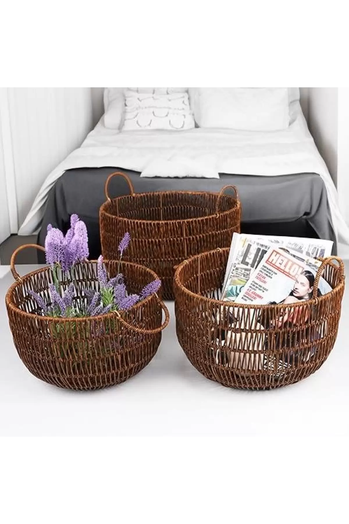 Ksv Büyük Rattan Sepet 40x25cm