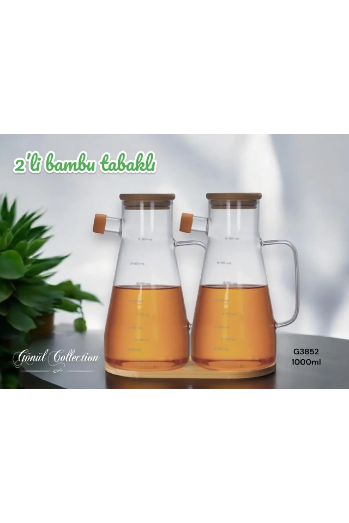 Gnl Borosilikat 2li Yağlık 900cc
