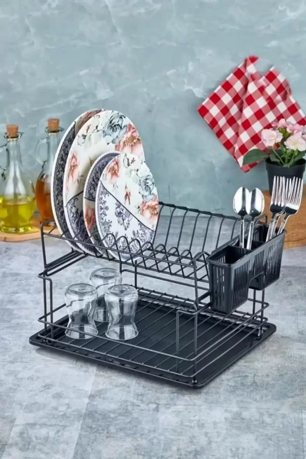 Cooker CKR2925 Metal 2 Katlı Siyah Tabaklık