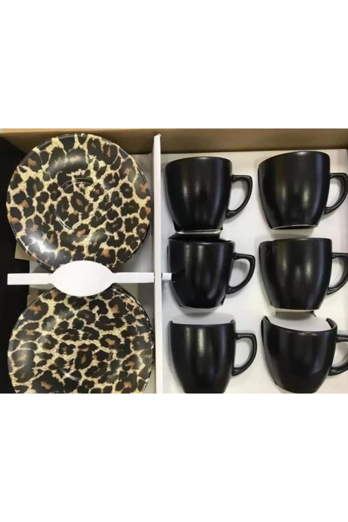 Keramika 5978 Siyah Kahve Fincan Takımı 6 Lı