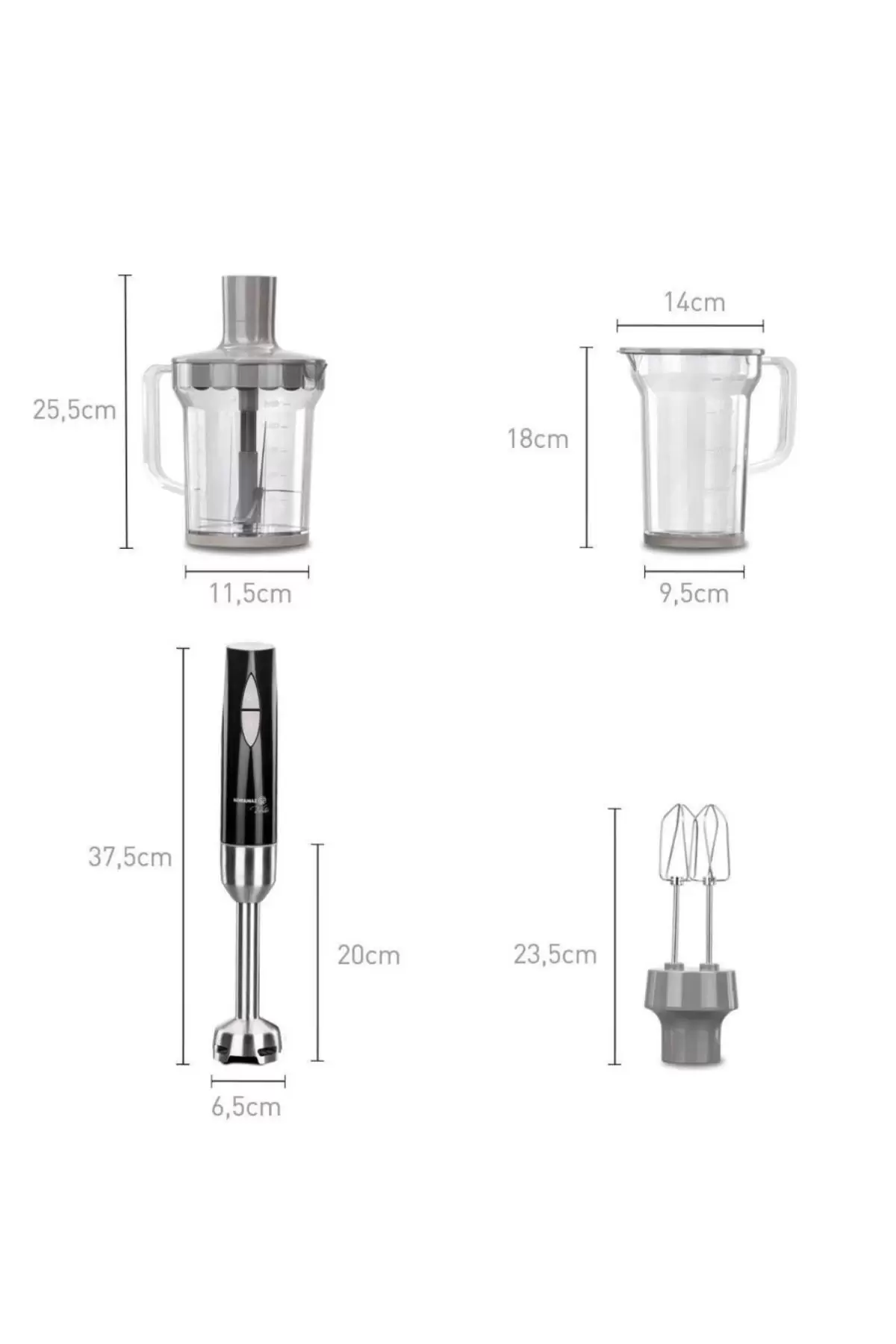 Korkmaz KORA445 Vertex Mega Blender Seti 850W