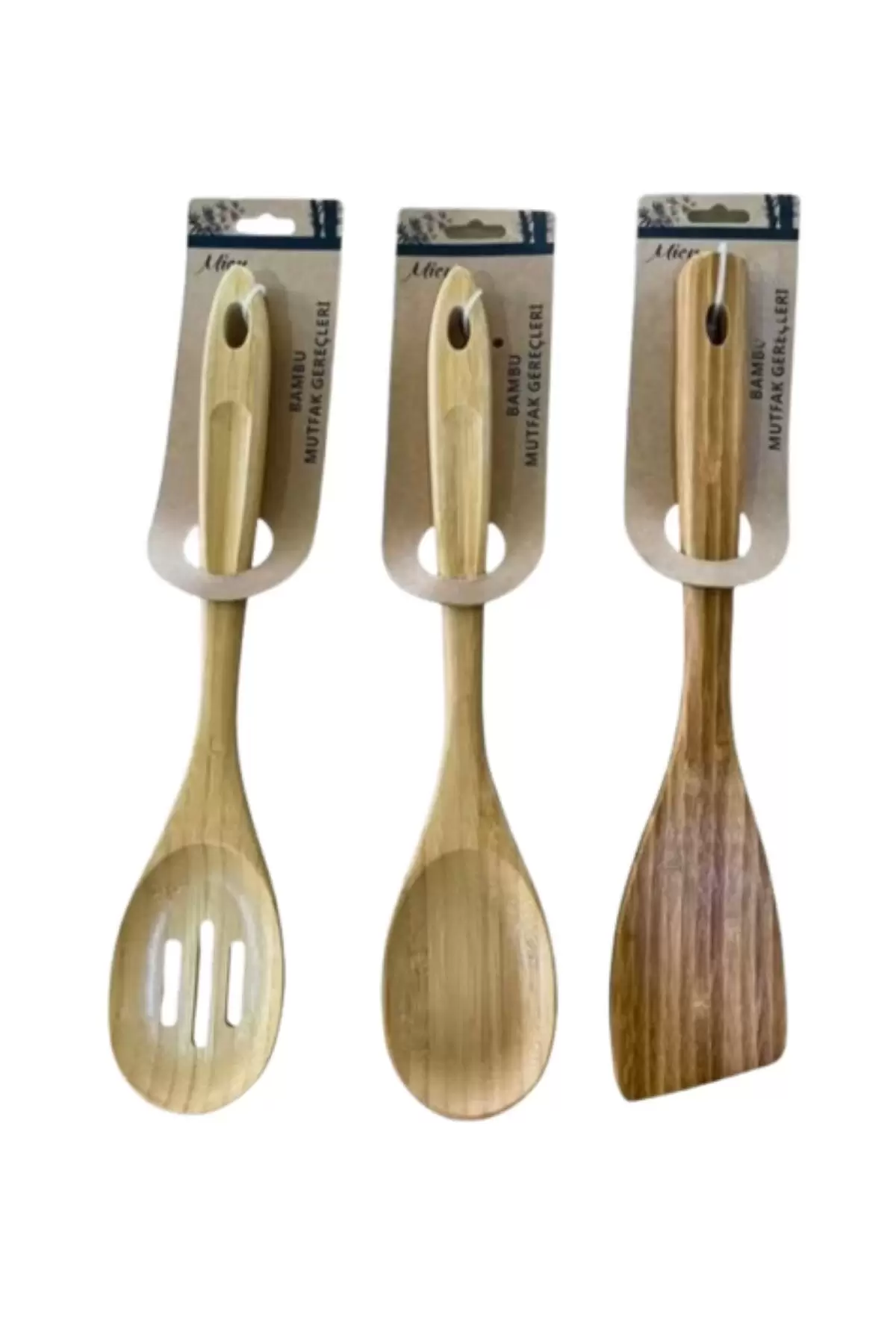 Mien MEN789 Bambu Kaşık Spatula 1 Adet