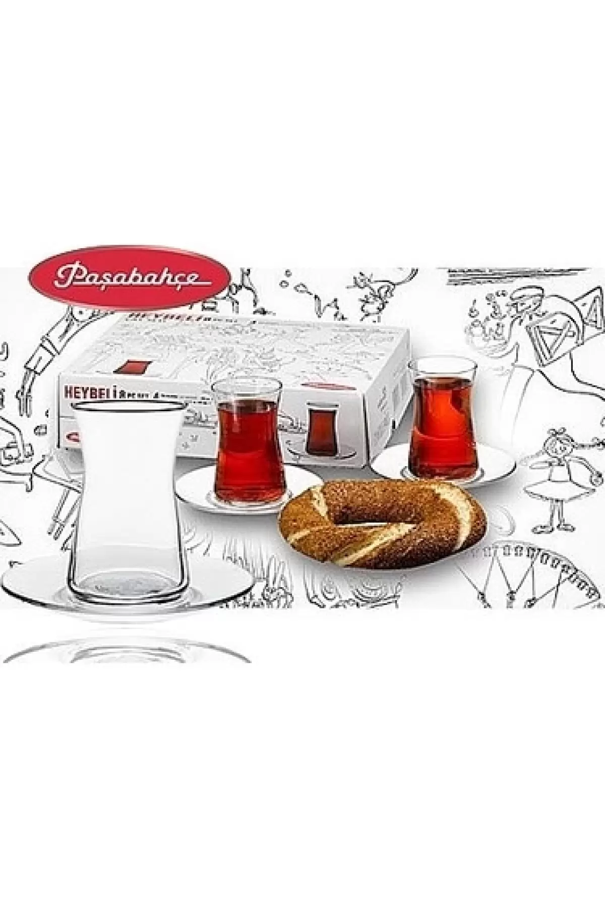 Paşabahçe 42361 Heybeli Çay Bardağı 170 Cc 6 Lı