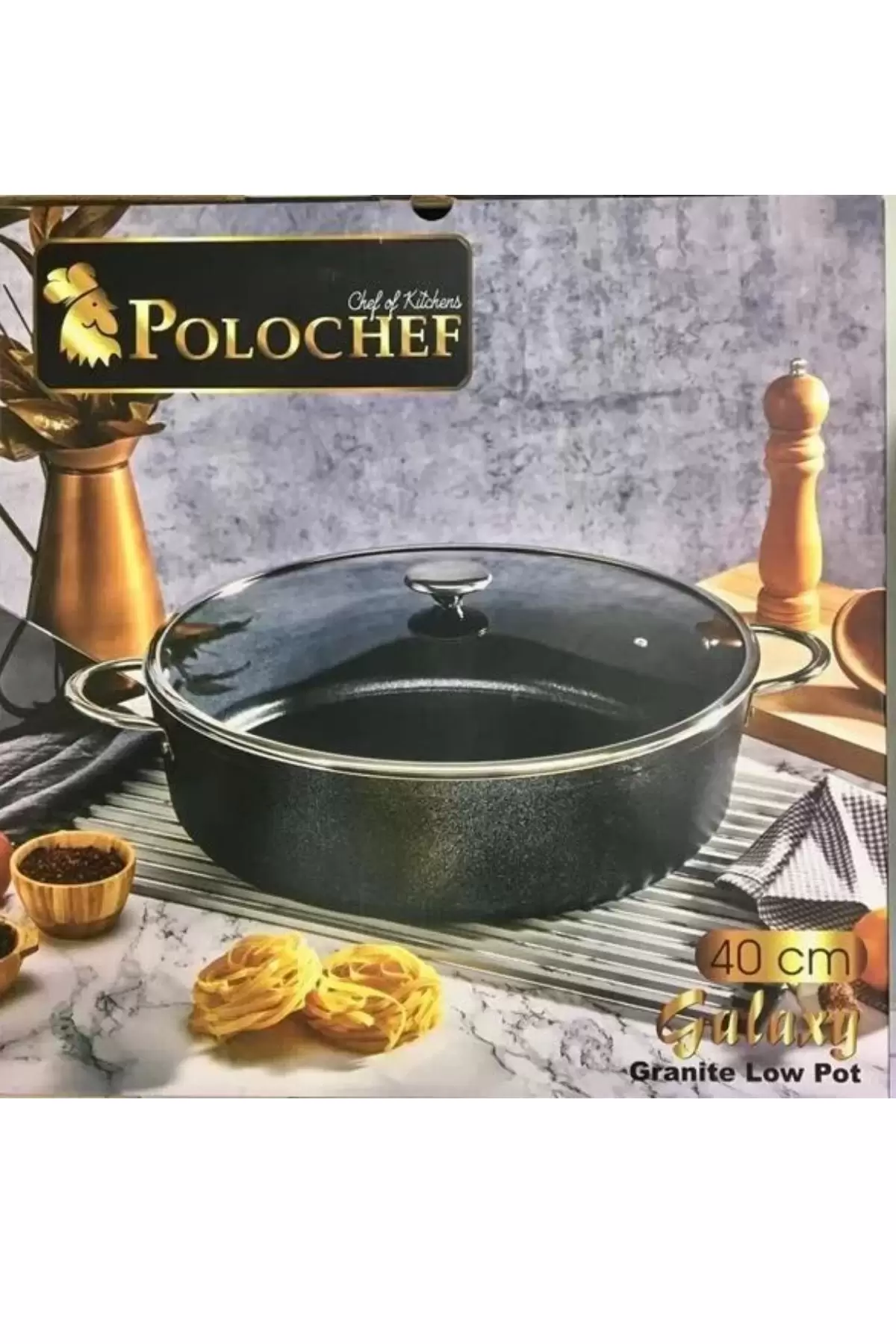 Polochef GLB140 Galaxy Teflon Tencere 40 Cm