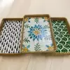 Mien 32x22cm Rattan Sedef Tepsi