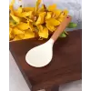 Mien Silikon Servis Kaşığı Krem Tekli