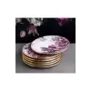 Gönül GNL4364 Purple Seramik Pasta Tabağı 6 Lı