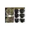 Keramika 5978 Siyah Kahve Fincan Takımı 6 Lı