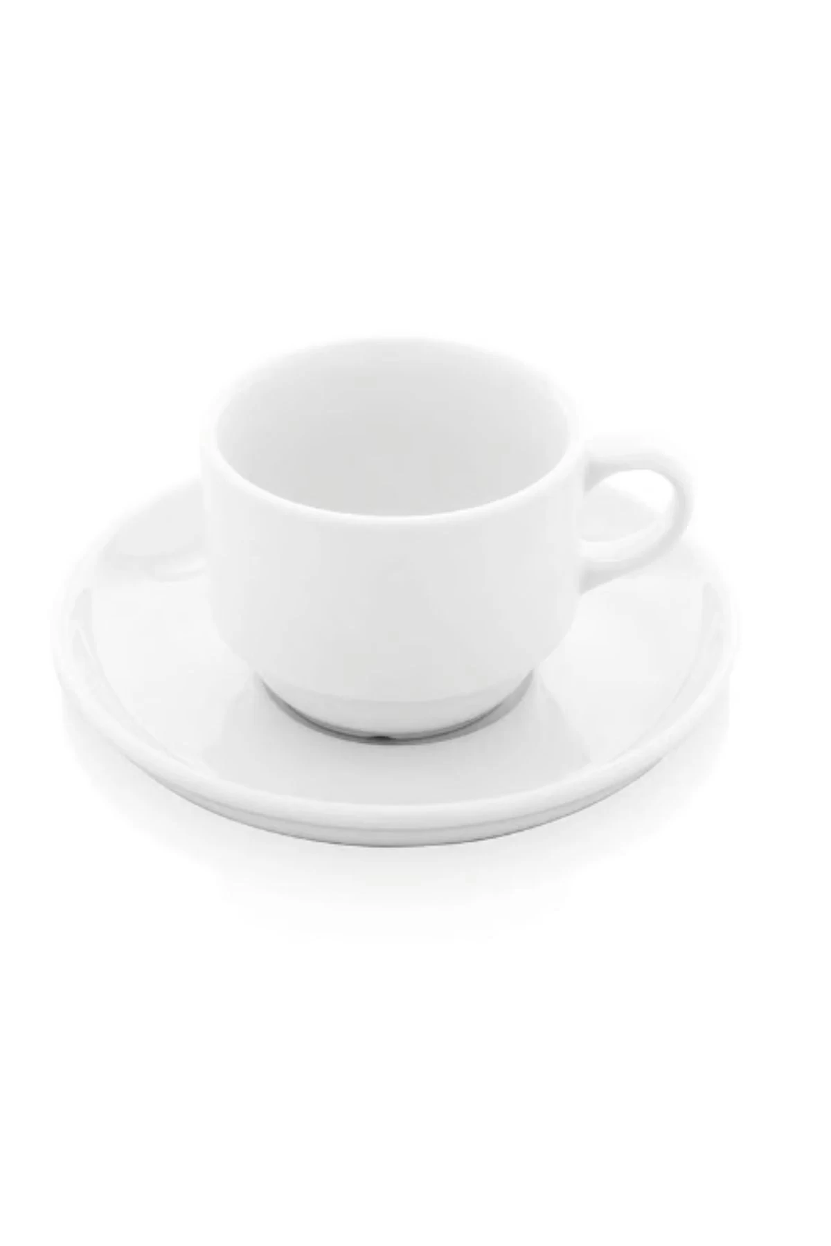 Güral Porselen EO02CT Tabaklı Çay Fincanı 6 Lı 230 Cc
