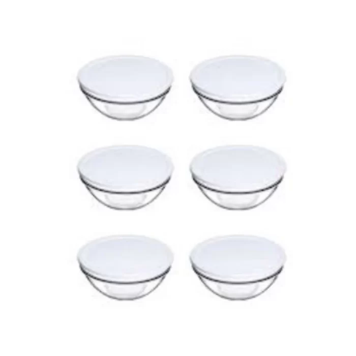 Paşabahçe 53553 Beyaz Kapaklı Kase 6 Lı 14 Cm