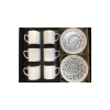 Keramika 9546 Nodric Beyaz Kahve Fincan Seti 6 Lı