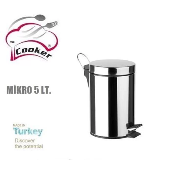 Cooker EF410 Çelik Çöp Kovası 5Lt
