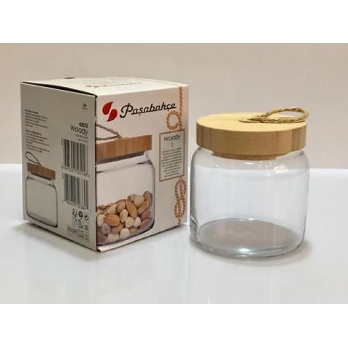 Paşabahçe 43573 Woody Bambulu Kavanoz 575 Cc