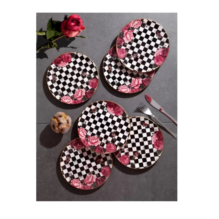 Gönül 4224 Rose Pasta Tabak 6 Lı 19 Cm