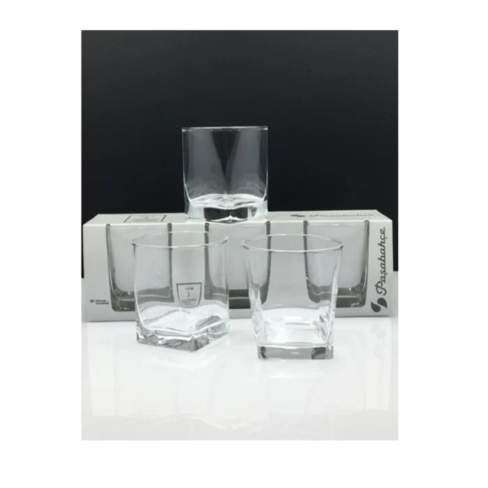 Paşabahçe 41290 Carre Viski Bardağı 3 Lü