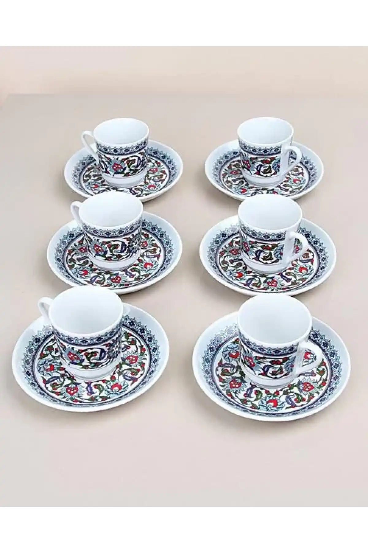 Güral Porselen GZ12KT Topkapı Fincan Takımı 6 Lı