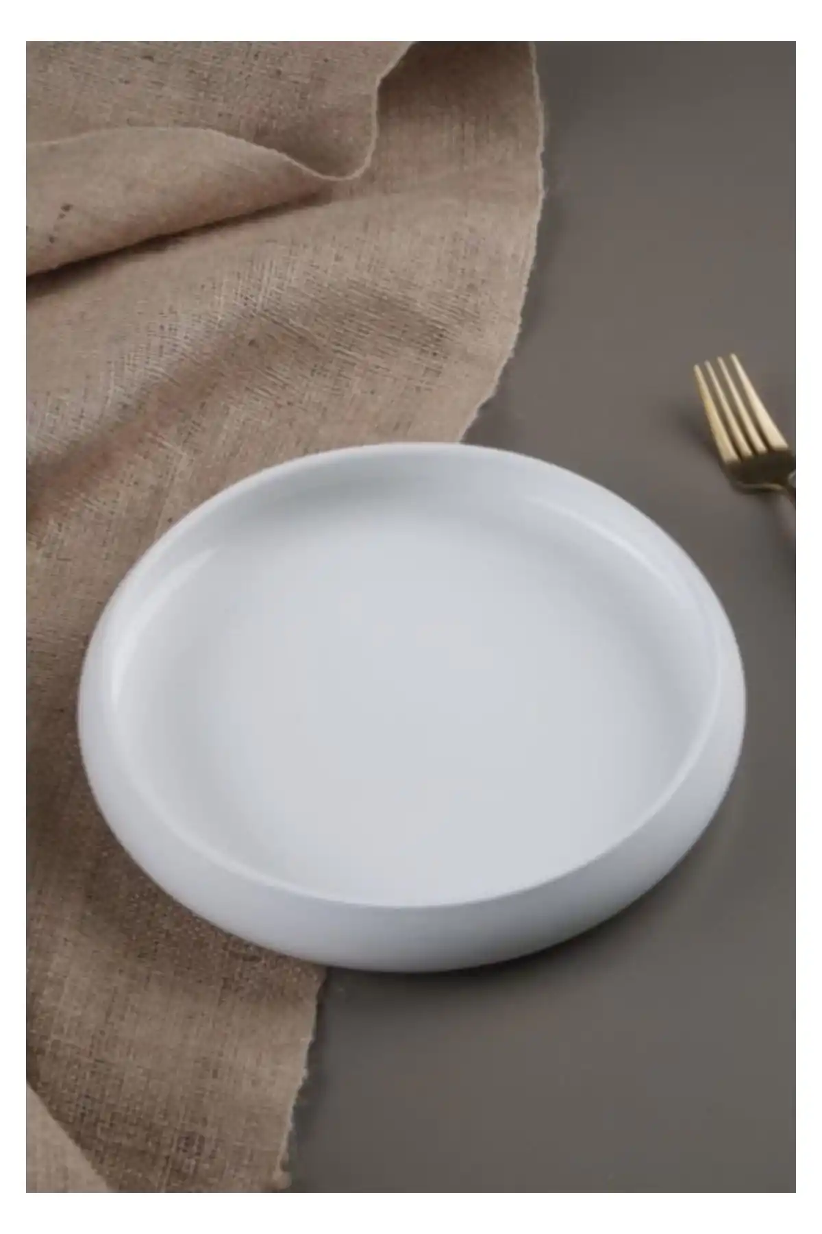 Acar SCT21.0226 Porselen Beyaz MezeTabağı 10,5 cm 6lı