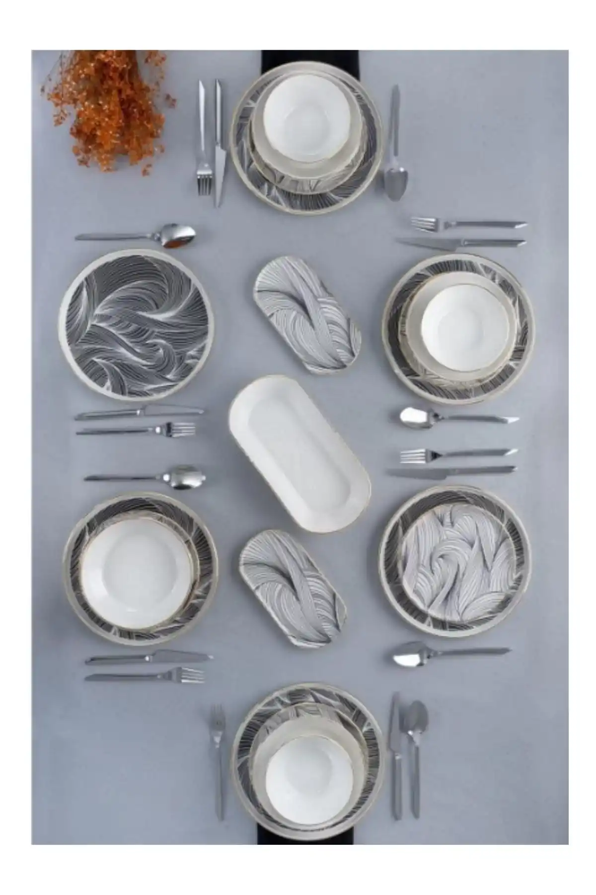 Acar SR22.0266 Ahenk Yemek Tabağı Takımı 27 Parça