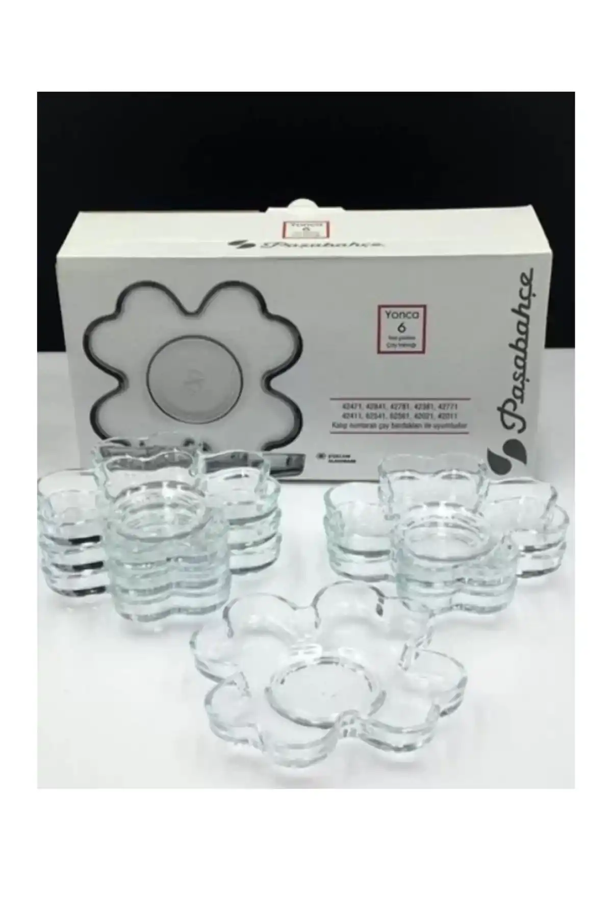 Paşabahçe 54521 Yonca Çay Tabağı 11 cm 6lı