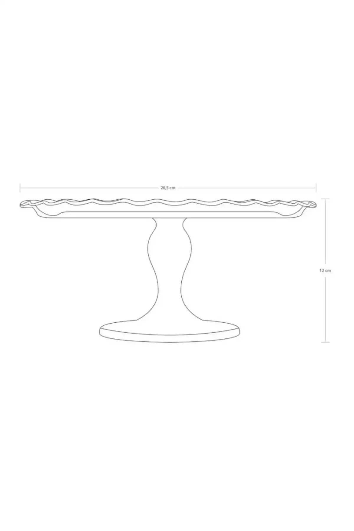 Paşabahçe 96953 Patisserie Ayaklı Servis 26.4 cm