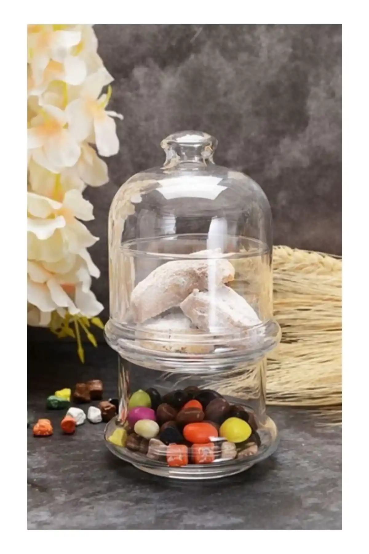 Paşabahçe 96985 Villa Patisserie Kapaklı Servis Fanusu