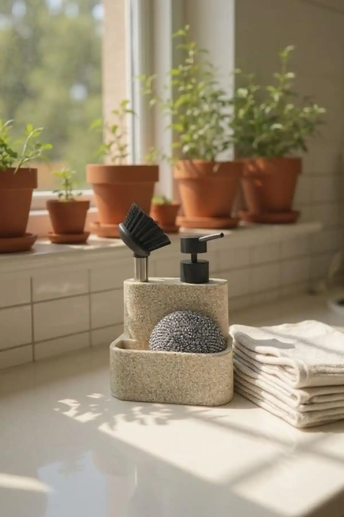 Mien Polyester Taş Sıvı Sabunluk