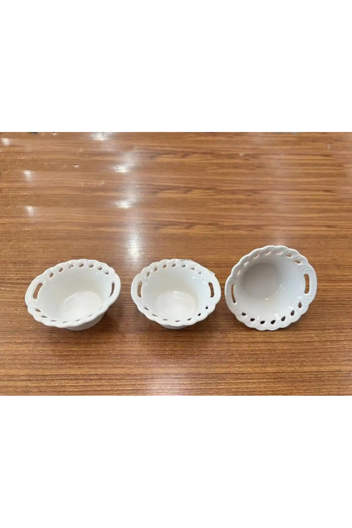 Cooker Yuvarlak Model Porselen Byeaz Reçellik 6 Parça