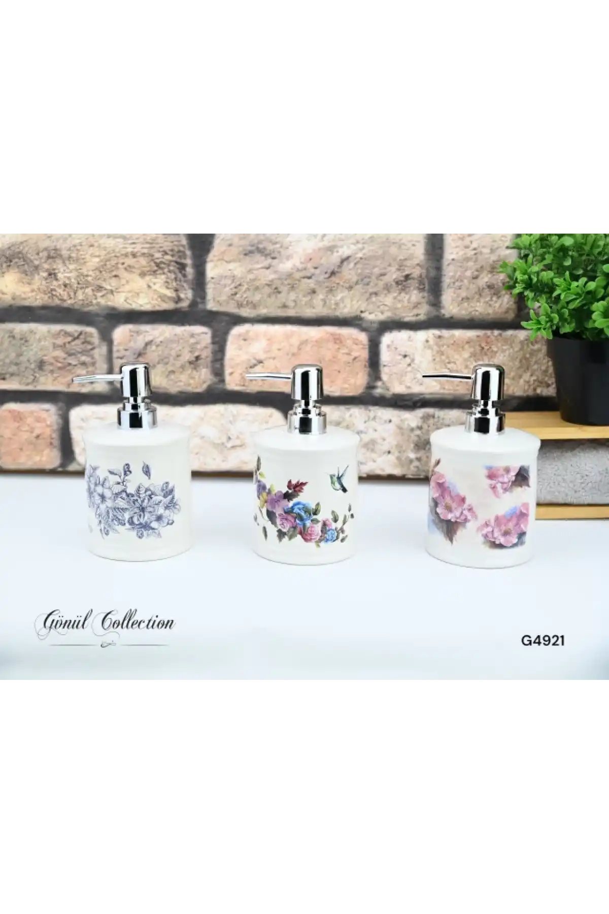 Gnl Porselen Sıvı Sabunluk Üç Çeşit