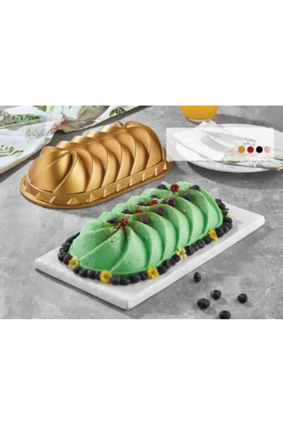 Rss Granit Baton Döküm Kek Kalıbı 29x65x7 cm