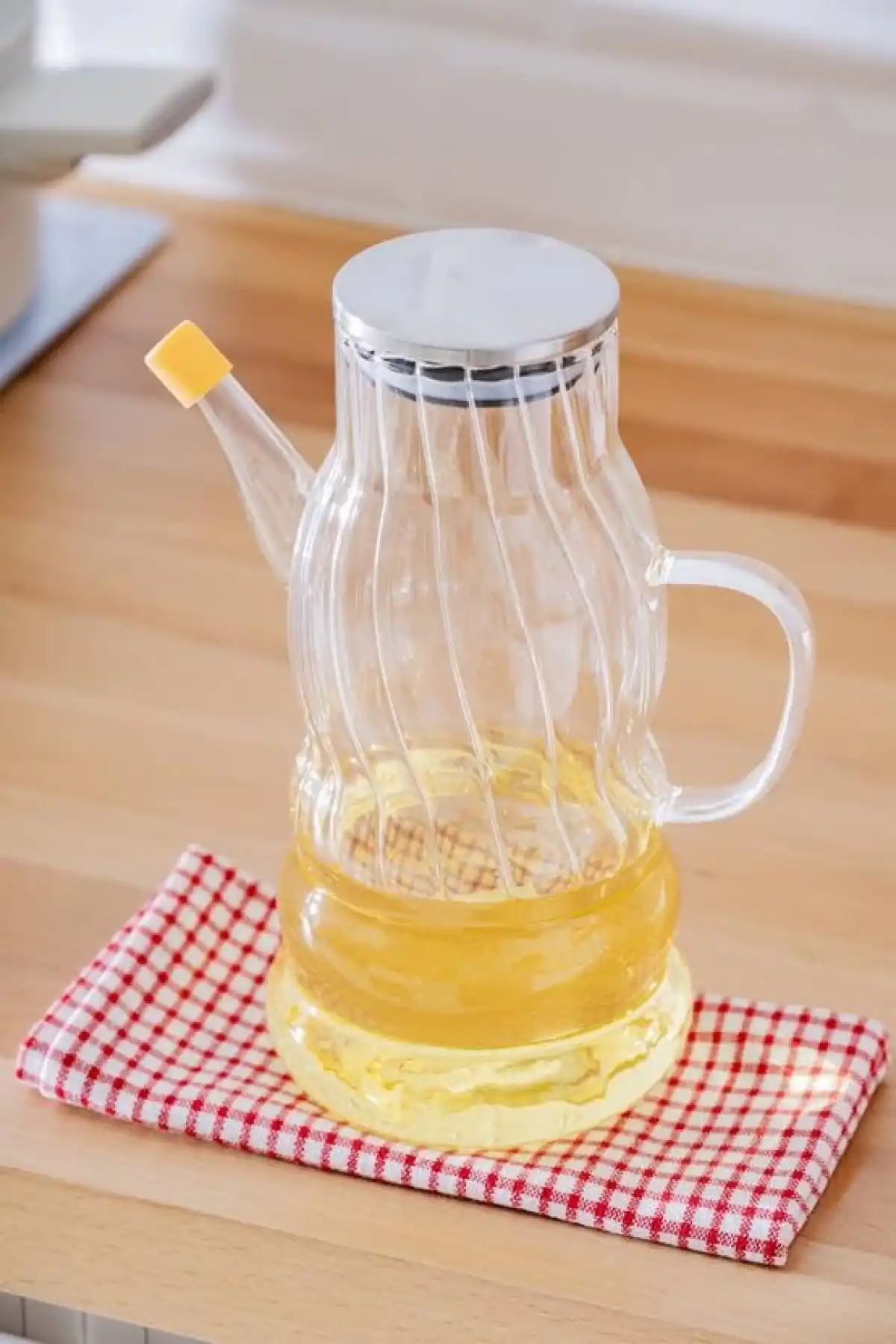 Acar ACR554 Metal Kapaklı Cam Yağdanlık 1 lt