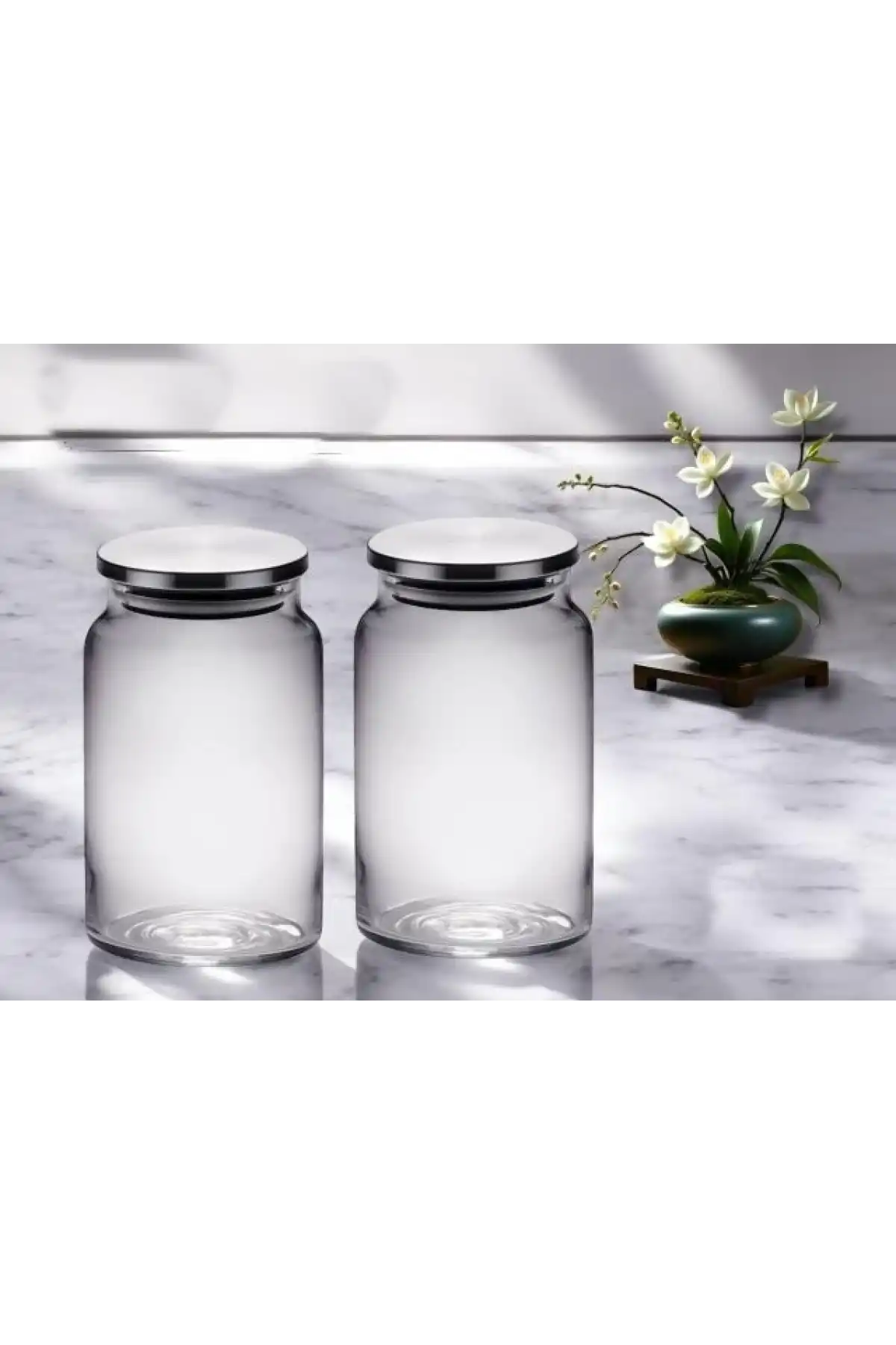 Gnl Metal Kapaklı Cam Kavanoz 800cc