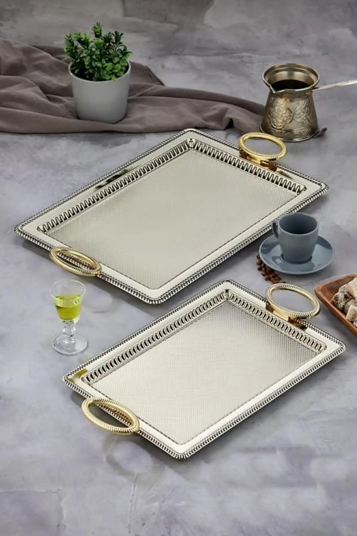 Cok Dikdörtgen 2li Tepsi