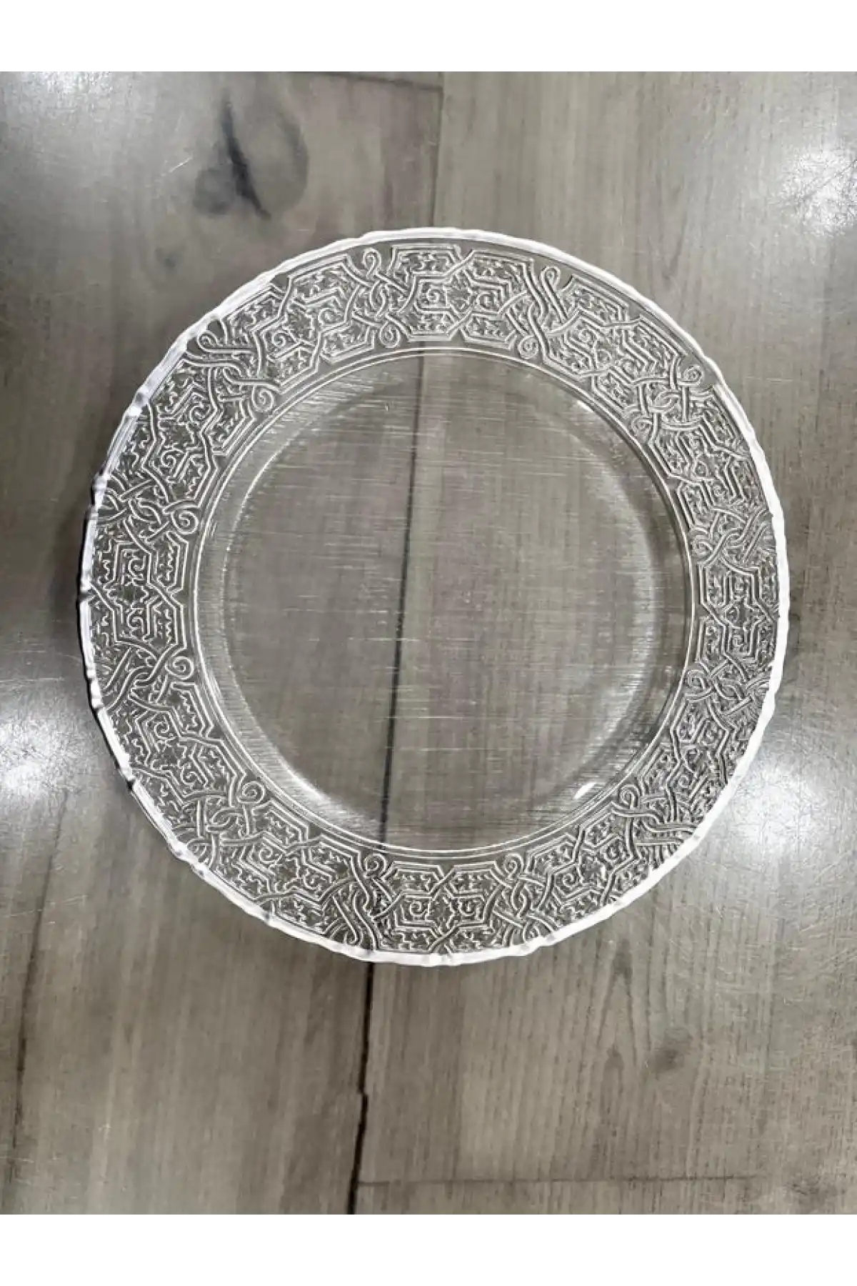 Kosova Gümüş Detaylı Cam Supla 33 cm