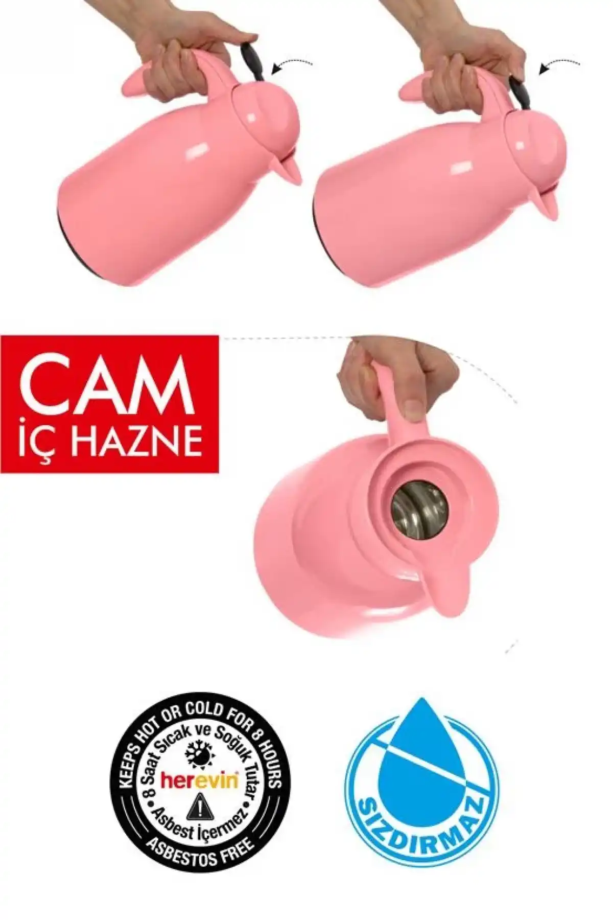 Herevin HER161703-4 Desenli Termos 1lt