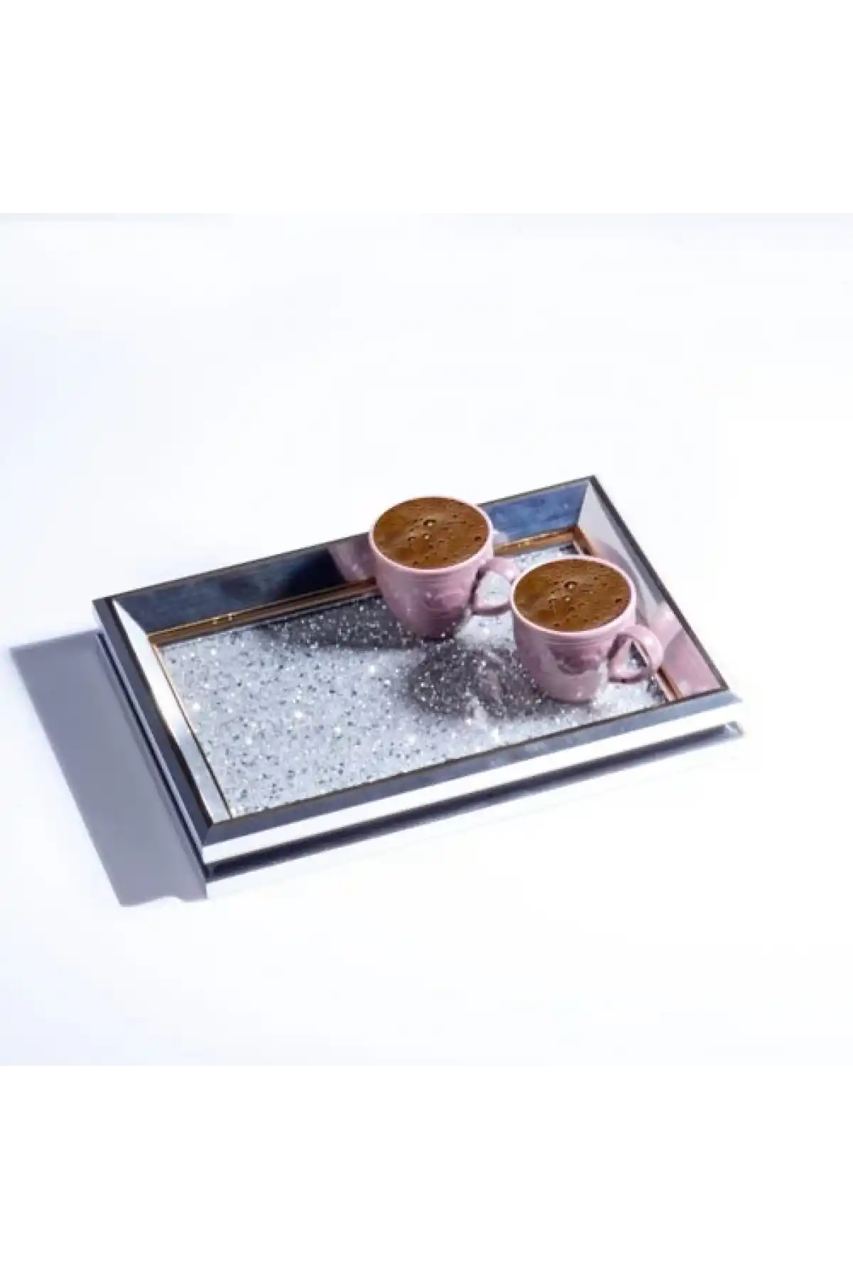 Kosova Gümüş Sunum Tepsisi 20x28 cm